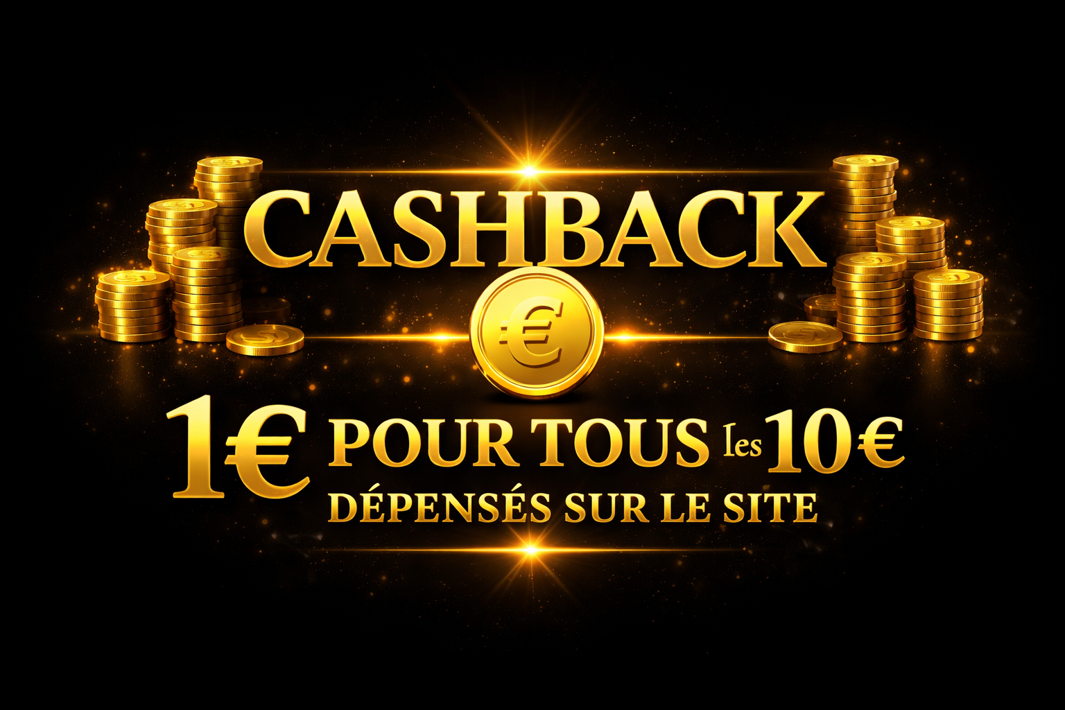 Offre cashback CBD : gagne 1€ tous les 10€ dépensés sur notre site