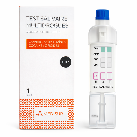 Test Salivaire Multidrogues 4-en-1