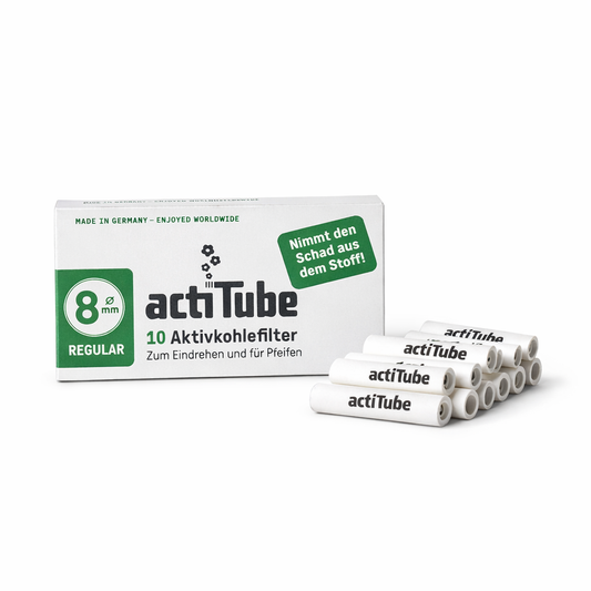 actiTube Regular 8mm – Filtres à Charbon Actif x10